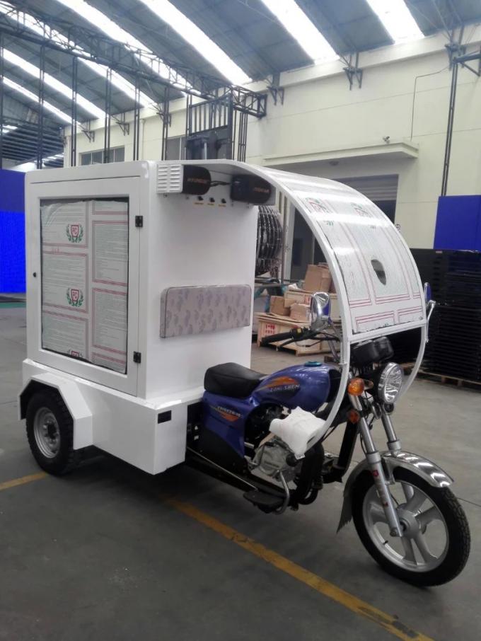Prenda impermeable móvil de la pantalla LED IP65 del taxi, exhibición de mensaje móvil de la motocicleta