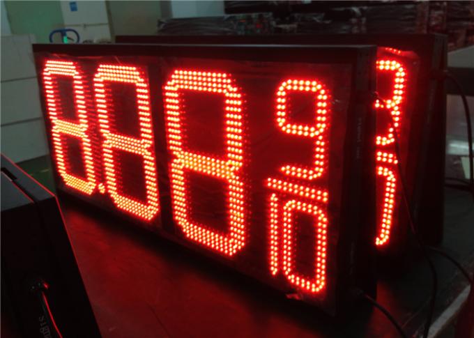 La muestra/4 dígitos de la gasolinera de IP68 LED numera la exhibición con el ángulo de visión 110°, cáscara de acero