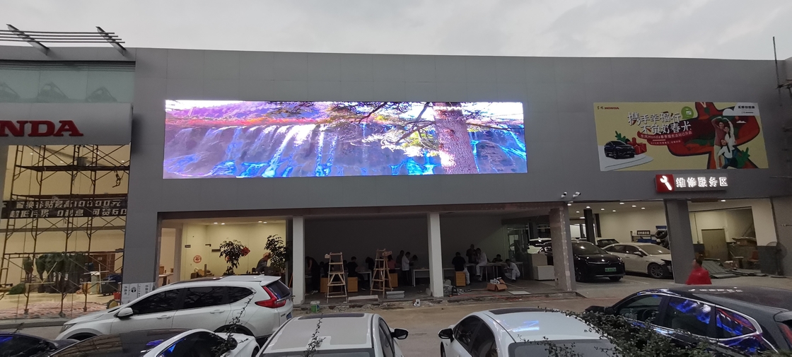 Exhibición de pared electrónica de P6 LED de la cortina a todo color al aire libre impermeable de la pantalla